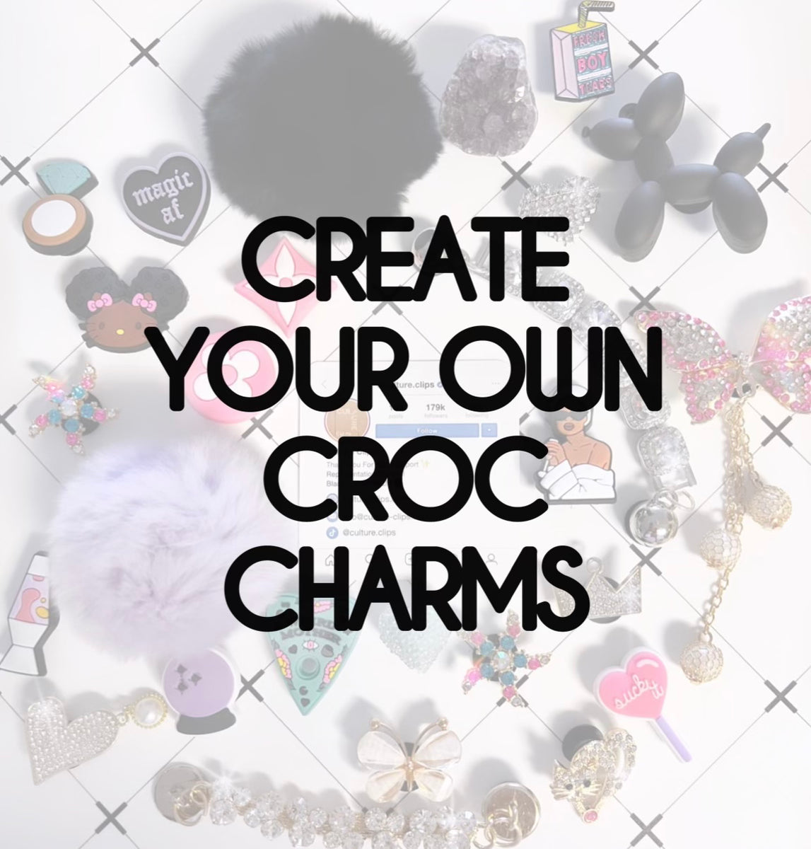 Show Some Loveee🥰💗 #crocs #customcrocs#designercharms #smallbusiness