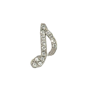 Silver Music Note